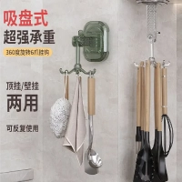 Крючок на присосках настенный вращающийся (цвет в ассортименте)