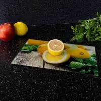 Разделочная доска подставка под горячее Лимон 18х28см