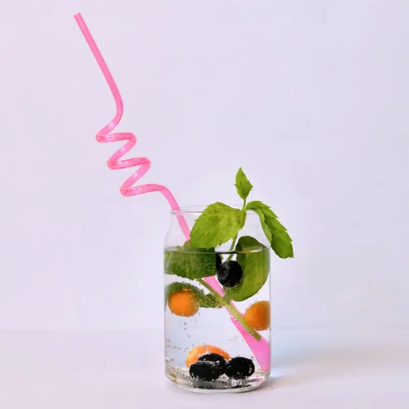 Трубочки для коктейля с ложечкой Фуршет 4 шт