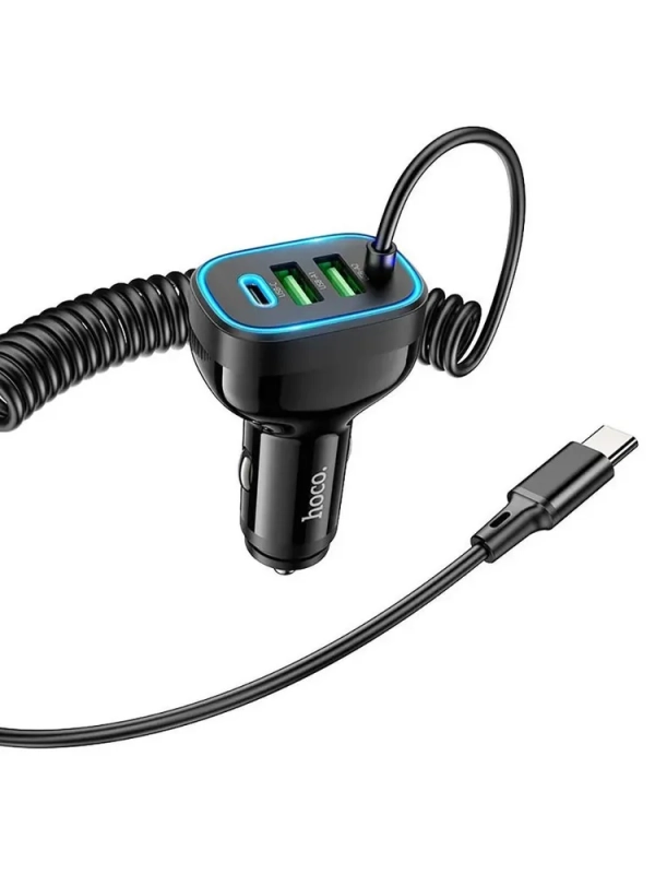 Автомобильное зарядное устройство с кабелем Hoco NZ11A