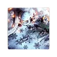 Доска разделочная Подставка под горячее С Новым годом 18х18 см (ассортимент)