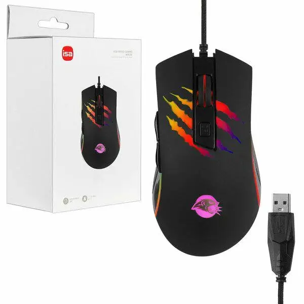 Мышь игровая проводная с подсветкой GM-6 ISA