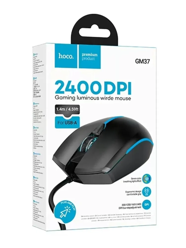 Игровая мышь проводная hoco GM37 Игровая мышь проводная hoco GM37