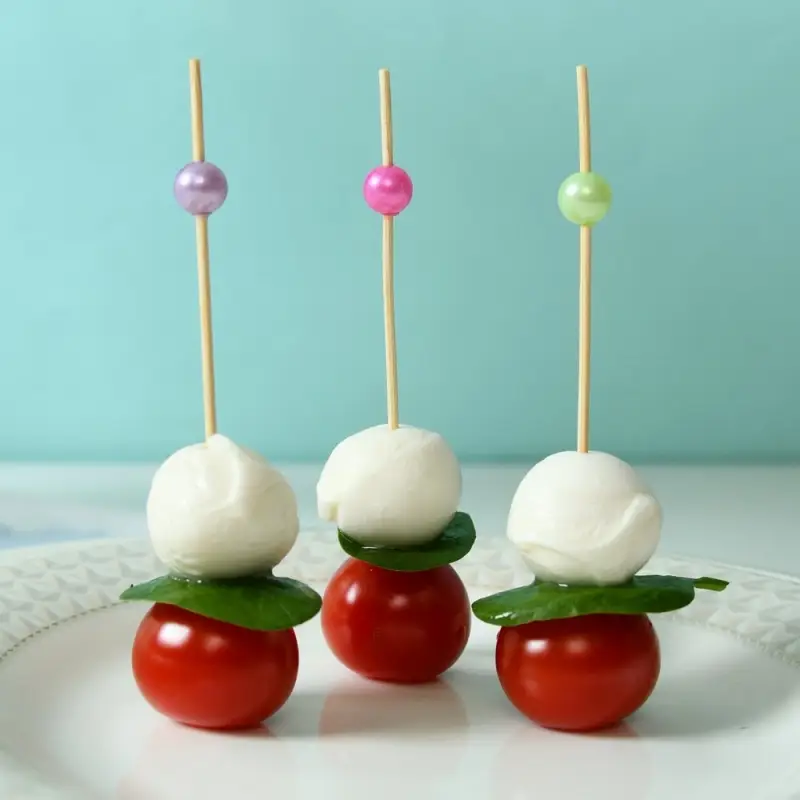 Шпажки для канапе Яркие бусинки набор 24 шт