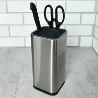 Подставка для ножей и ножниц Металлик