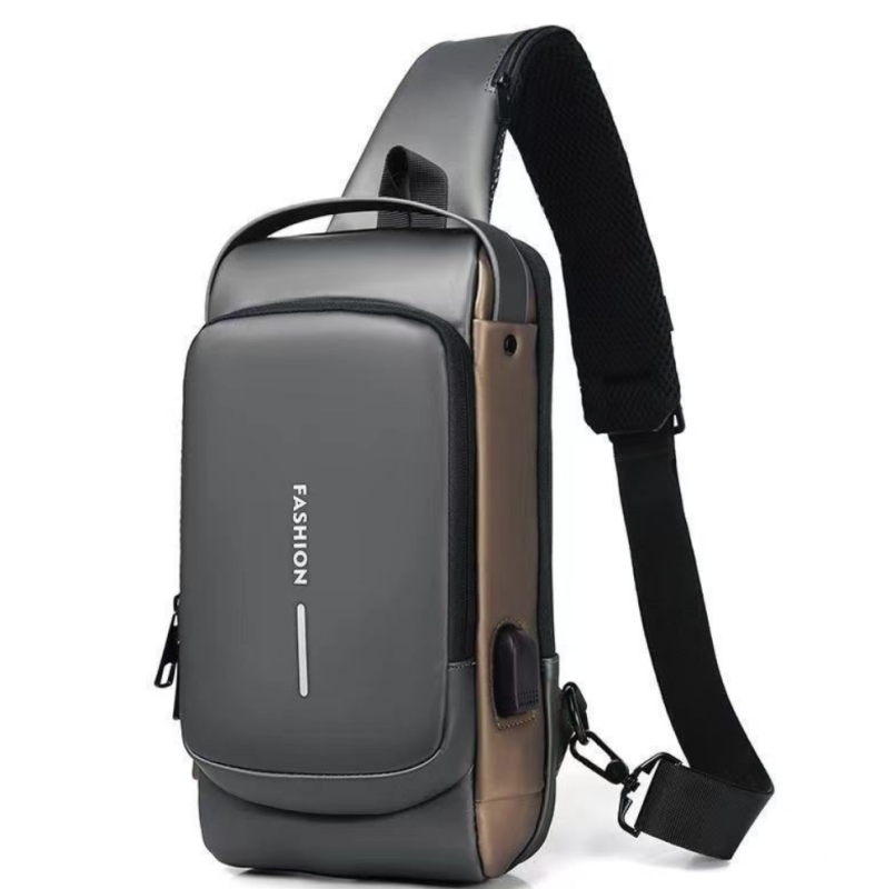 Мужская сумка через плечо серая Мужская сумка через плечо серая