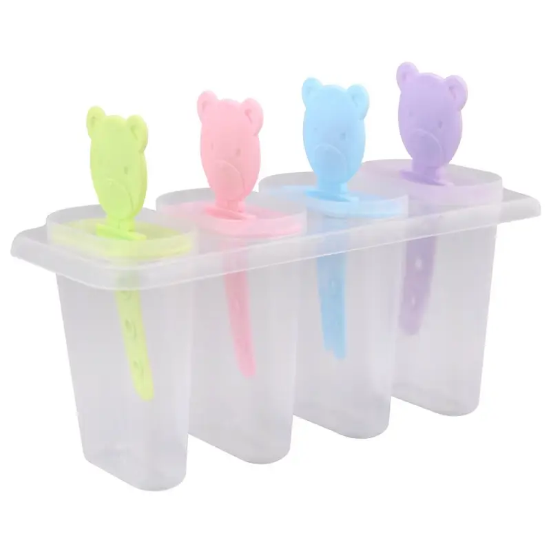 Формы для мороженого Мишки 4 ячейки