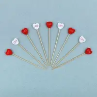 Шпажки для канапе Сердце 24 шт