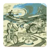 Подставка под горячее Мужской клуб 14х14 см (ассортимент)