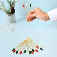 Шпажки для канапе Новогодняя ель 24 шт