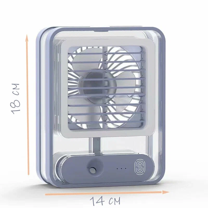 Мини вентилятор настольный с увлажнением воздуха (цвет в ассортименте)