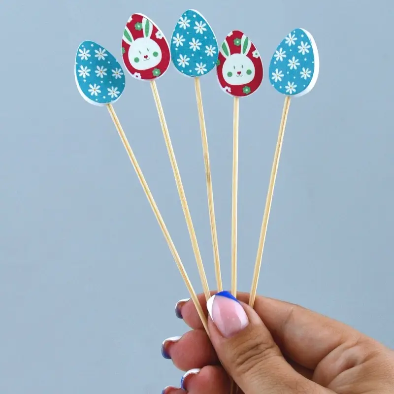 Шпажки для канапе Пасхальные яйца 24 шт