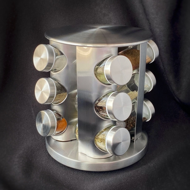 Набор баночек для специй на подставке 12 шт Набор баночек для специй на подставке 12 шт