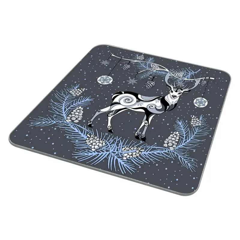 Разделочная доска подставка под горячее Скандинавия 18х18см (ассортимент)