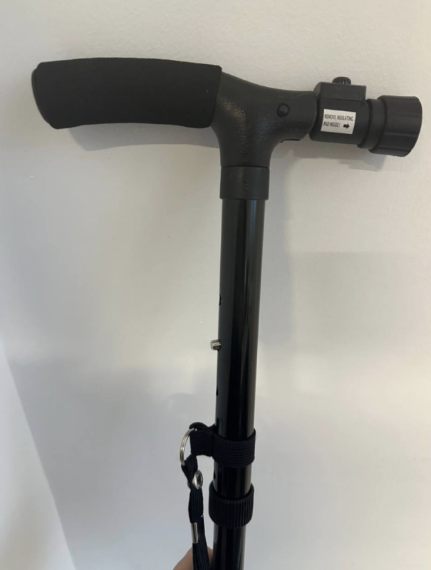 Трость опорная складная с фонариком