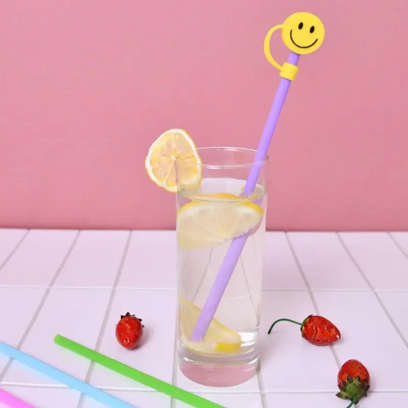 Трубочки для коктейля С колпачком 4 шт