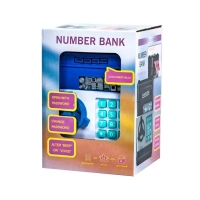 Сейф-копилка для ребенка синяя Сейф-копилка для ребенка синяя