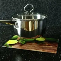 Разделочная доска подставка под горячее Лайм 18х28см