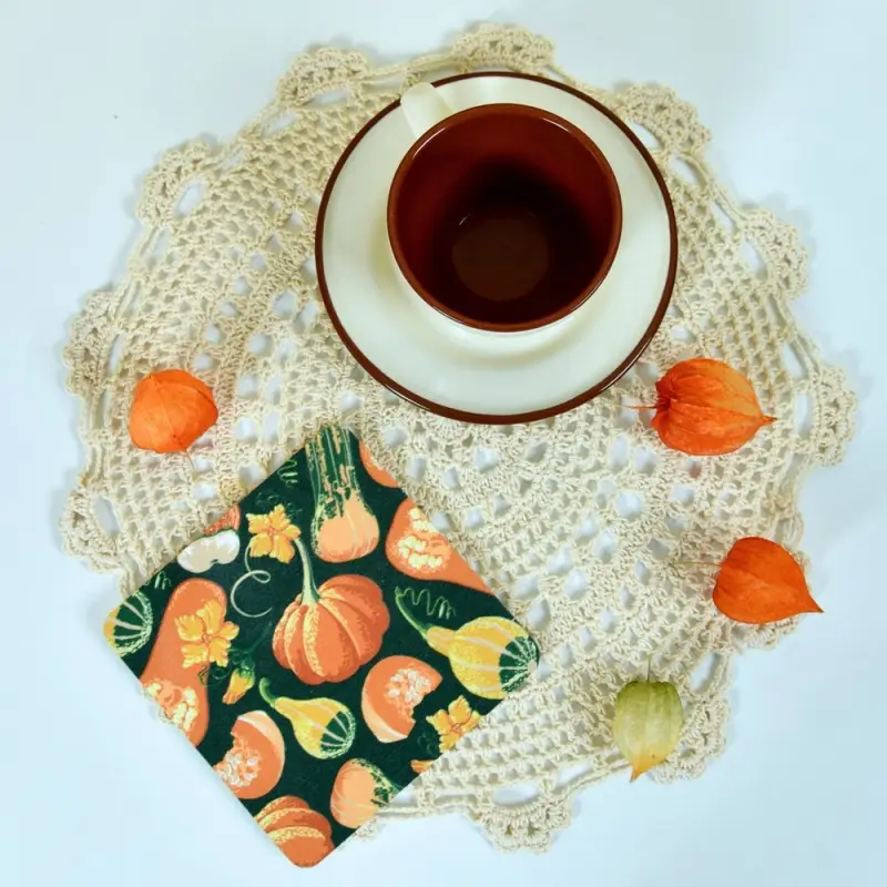 Подставка под горячее Тыквы 14х14 см (ассортимент)