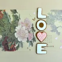 Форма для печенья, набор 4 шт, "LOVE"