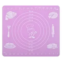 Коврик кулинарный силиконовый с разметкой 29х26 см (ассортимент)