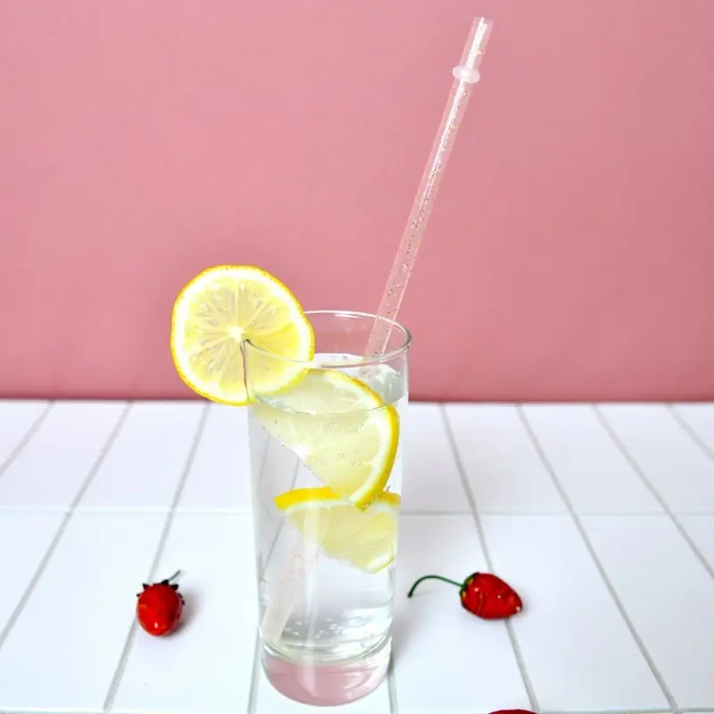 Трубочки для коктейля Блестки 6 шт