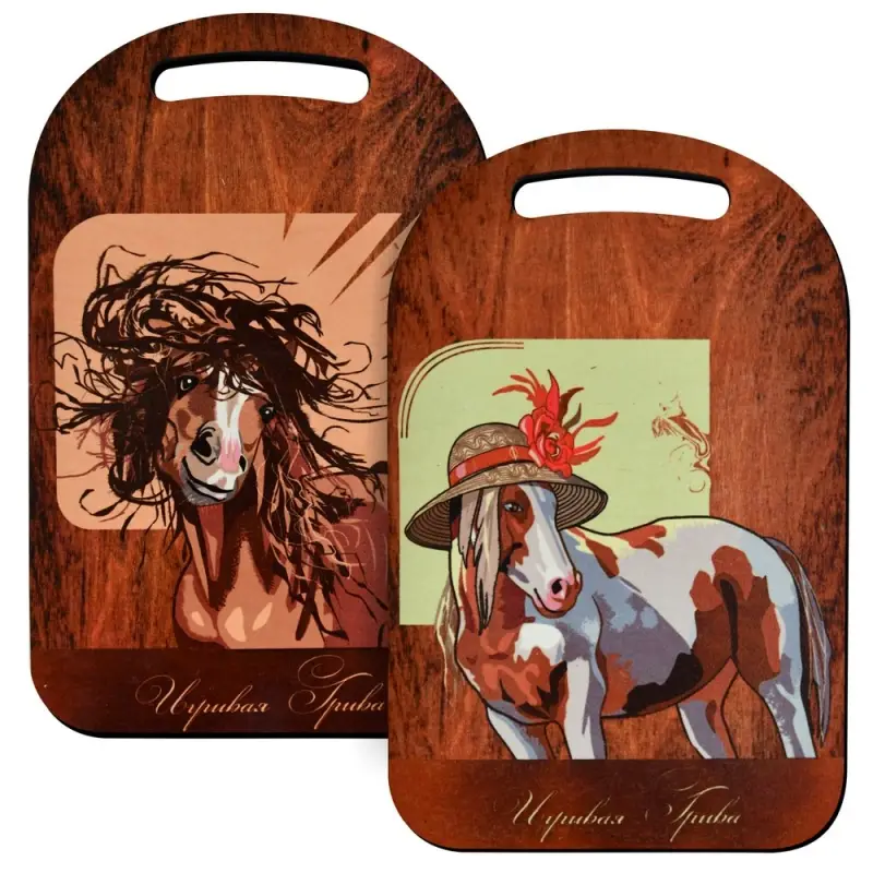 Доска разделочная Игривая грива 29х18см (ассортимент)