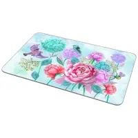 Доска разделочная Подставка под горячее Пионы и птички 18х28 см