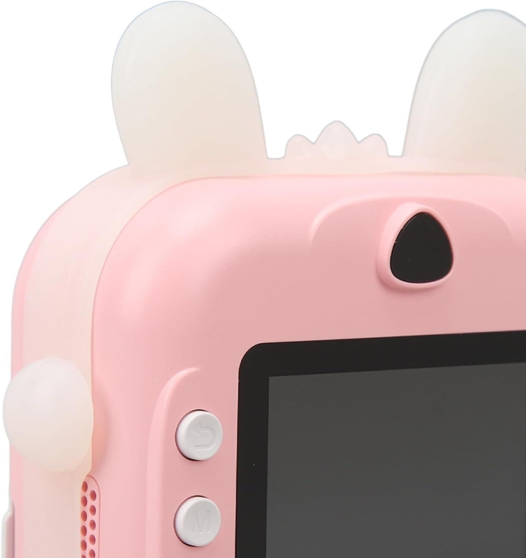 Детская фотокамера с мгновенной печатью Зайка розовый Детская фотокамера с мгновенной печатью Зайка розовый