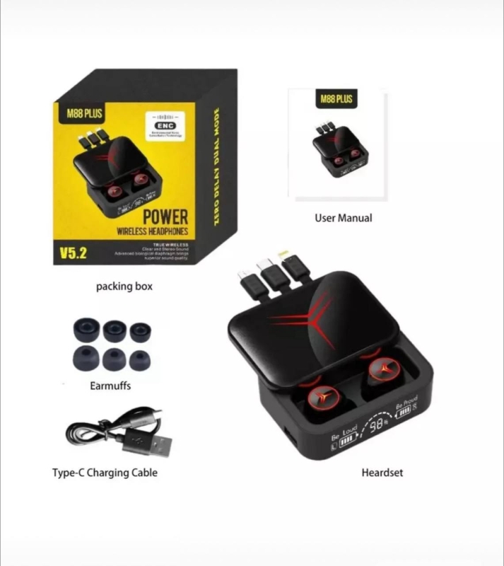 Наушники беспроводные блютуз M88 PLUS