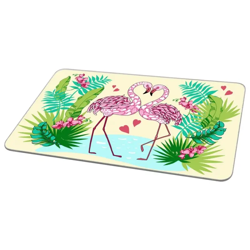 Доска разделочная Подставка под горячее Фламинго 18х28см (ассортимент)