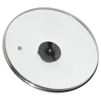 Крышка стеклянная с металлическим ободом диаметр 24см