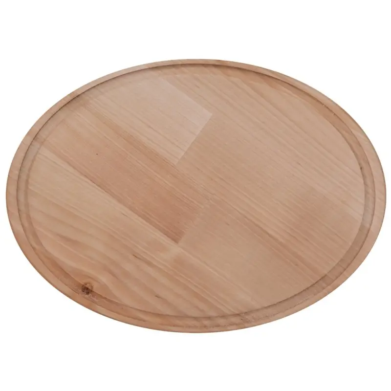 Доска разделочная с желобками 26х19 см овал