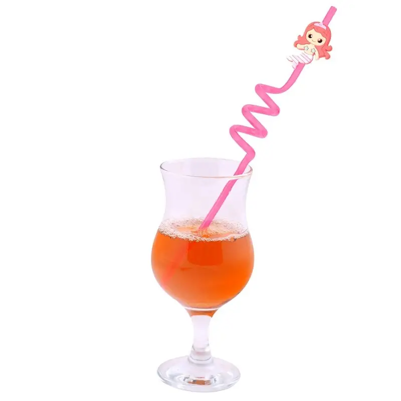 Трубочки для коктейля Веселые русалочки 4 шт