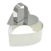 Кулинарная форма "Сердце" с крышкой-прессом