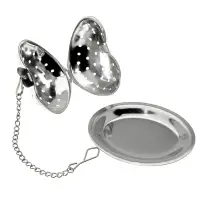 Ситечко для чая Сердце с подставкой