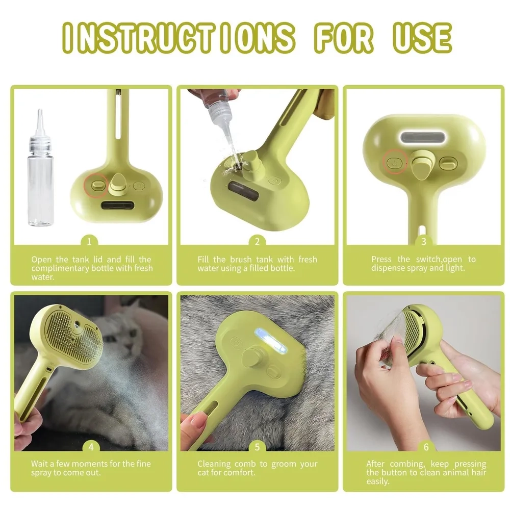 Расческа-спрей для кошек (цвет в ассортименте)