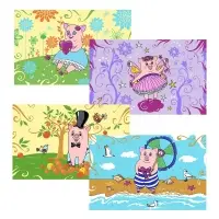 Подставка под горячее Милые свинки 18х28см (ассортимент)