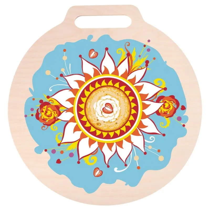 Доска разделочная Широкая Масленица 26см