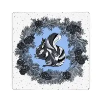 Разделочная доска подставка под горячее Скандинавия 18х18см (ассортимент)