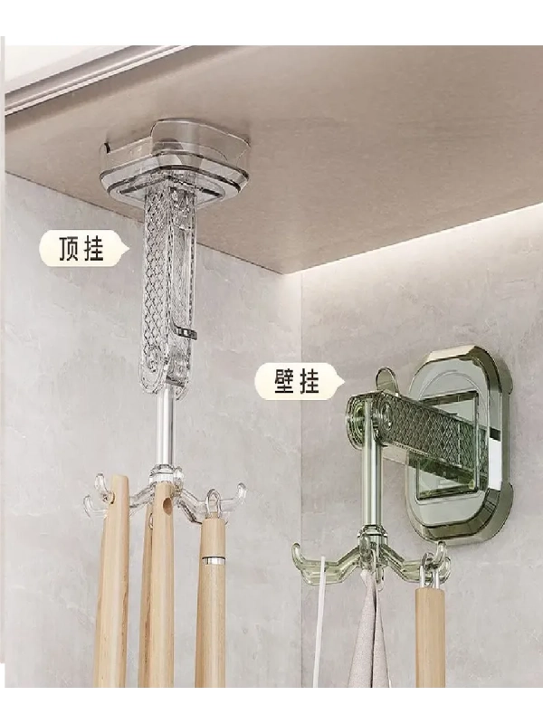 Крючок на присосках настенный вращающийся (цвет в ассортименте) Крючок на присосках настенный вращающийся (цвет в ассортименте)