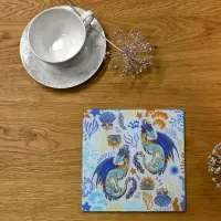 Доска разделочная Дзен Дракон 18х18 см (ассортимент)