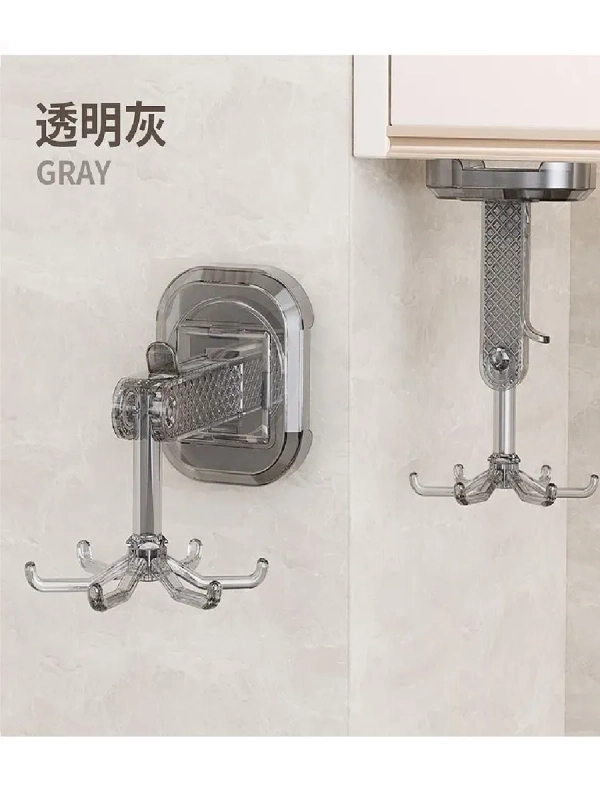 Крючок на присосках настенный вращающийся (цвет в ассортименте) Крючок на присосках настенный вращающийся (цвет в ассортименте)