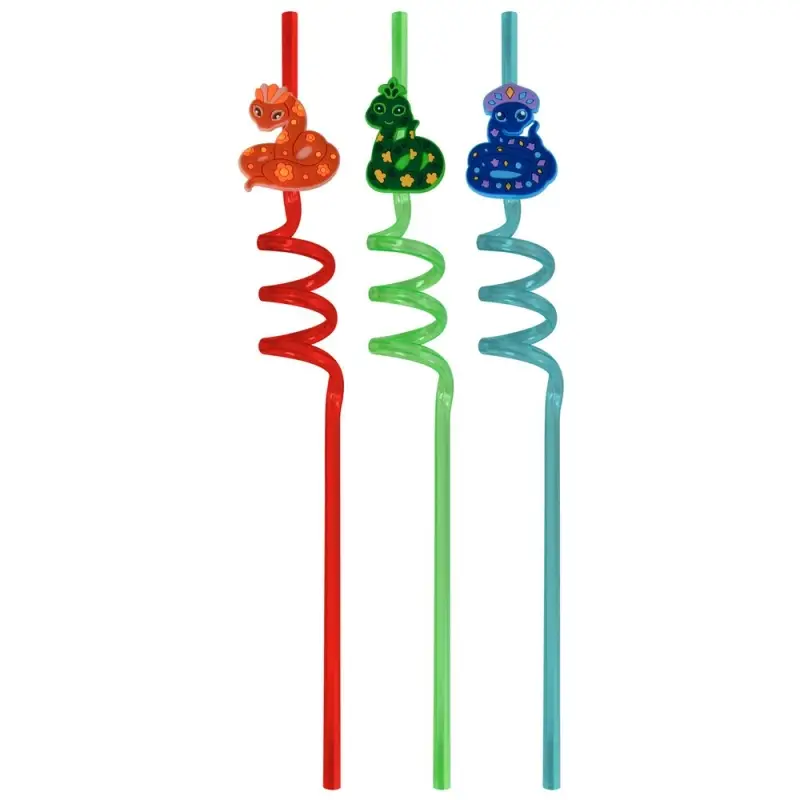 Трубочки для коктейля Змейка Чародейка 3 шт