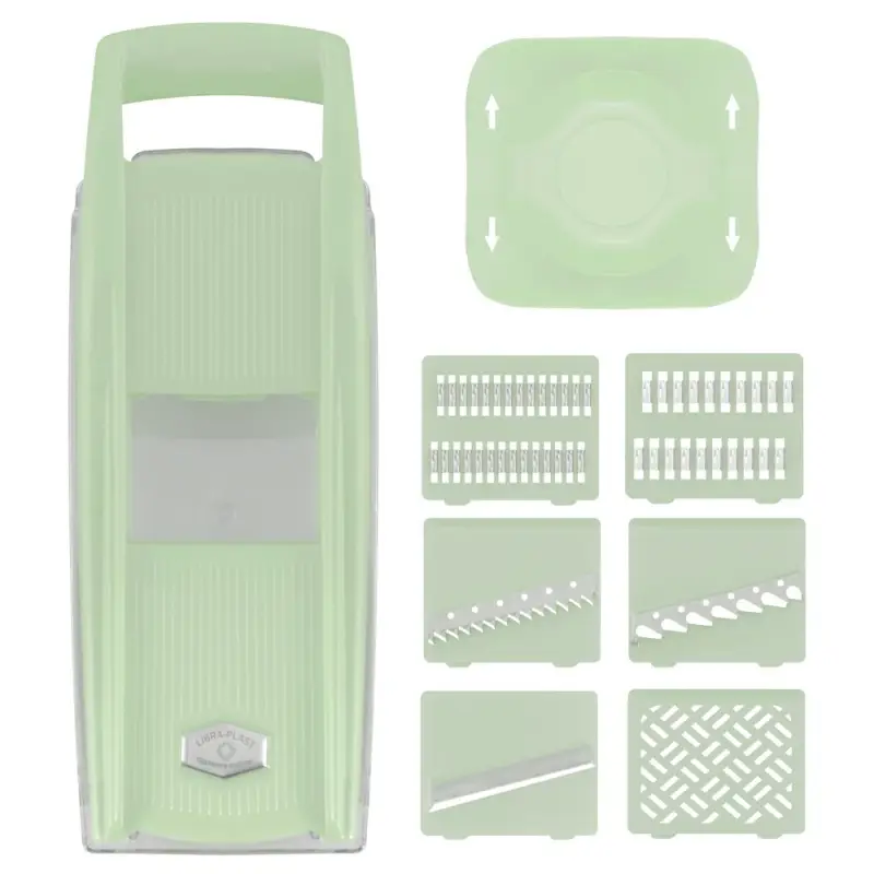 Терка с 6 насадками держателем и контейнером