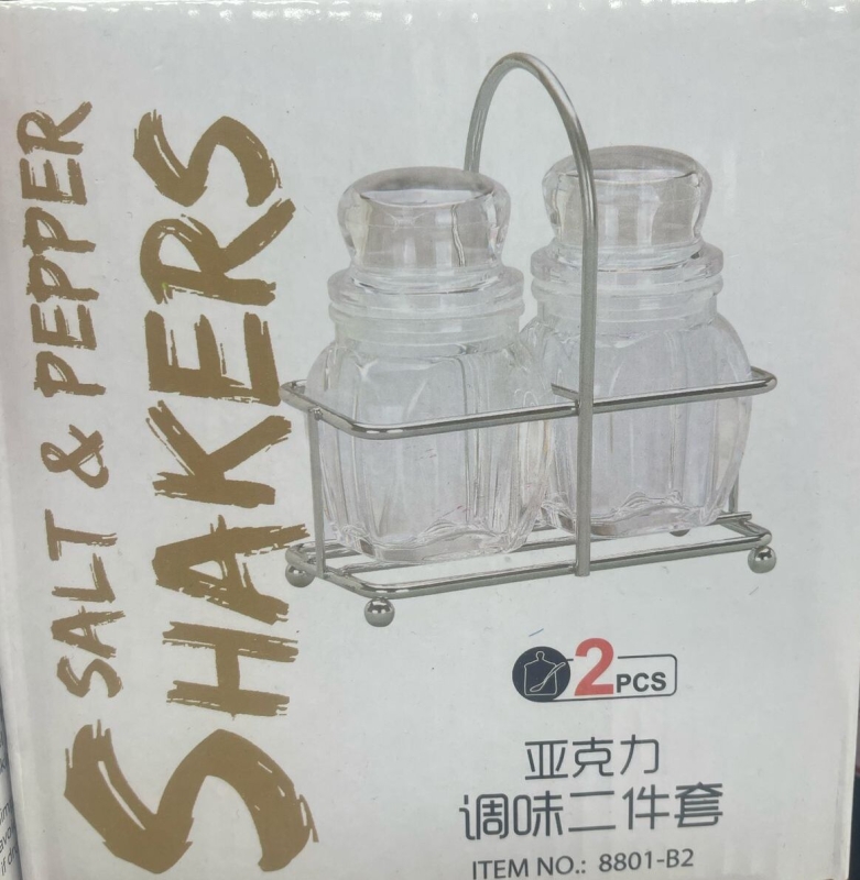 Набор баночек для специй на подставке 2 шт