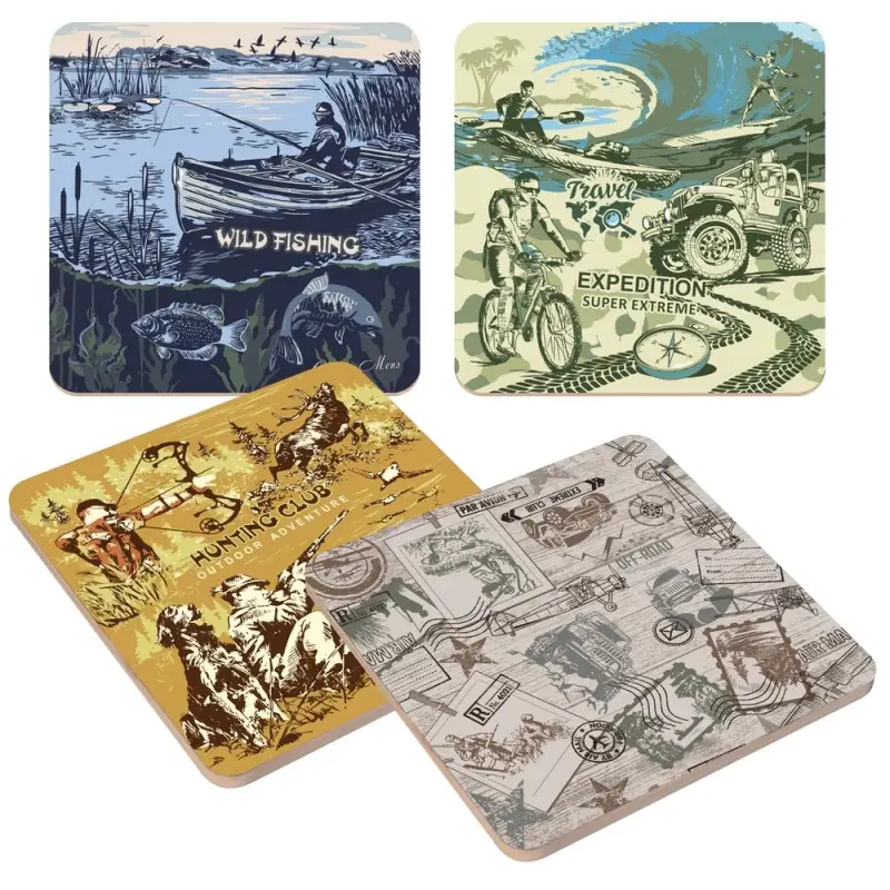 Подставка под горячее Мужской клуб 14х14 см (ассортимент)