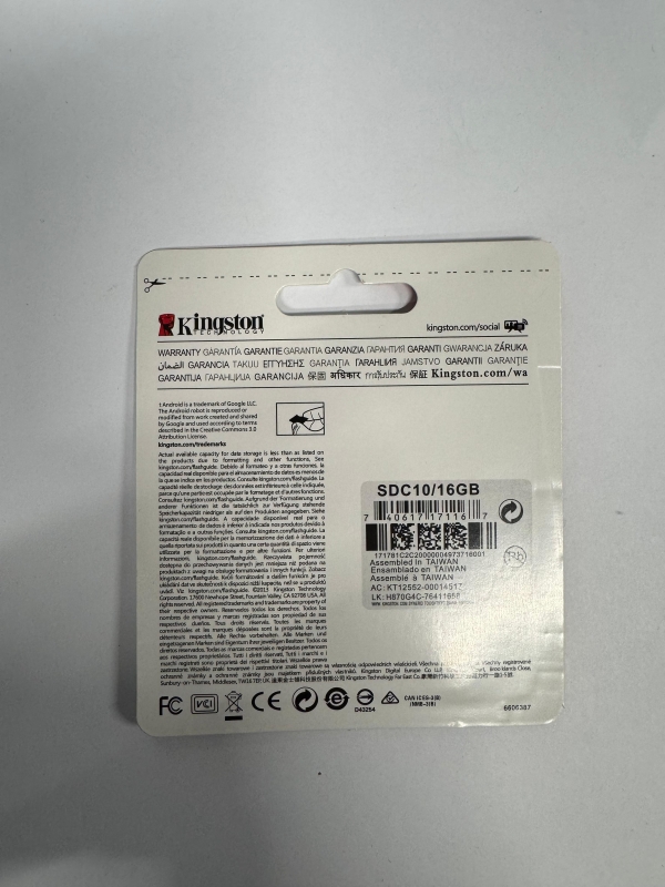 Карта памяти micro SD 16 Гб