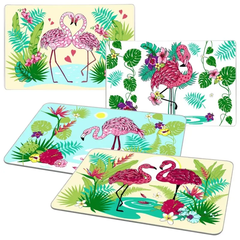 Доска разделочная Подставка под горячее Фламинго 18х28см (ассортимент)
