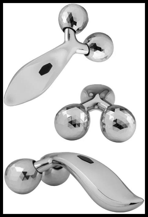 Роликовый массажёр для лица и тела